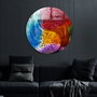 Wallity Cuadro Decorativo de Vidrio Templado Multicolor 60 cm